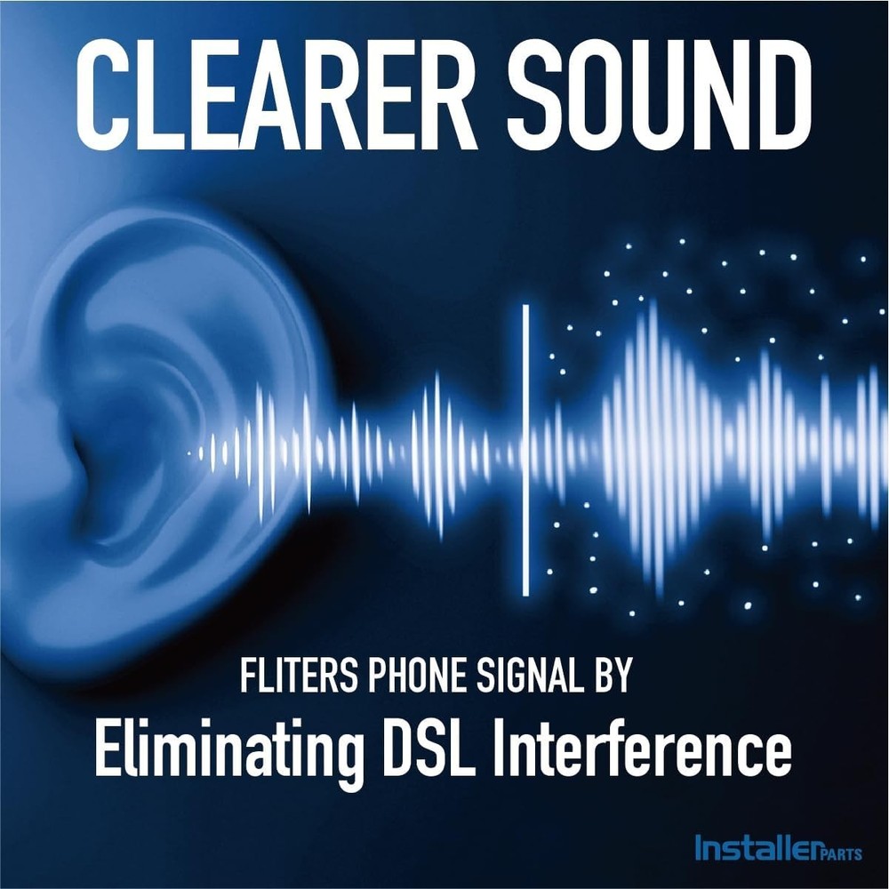 DSL Modem Phone Filter - for Interference Elimination and Static Noise Blocke...