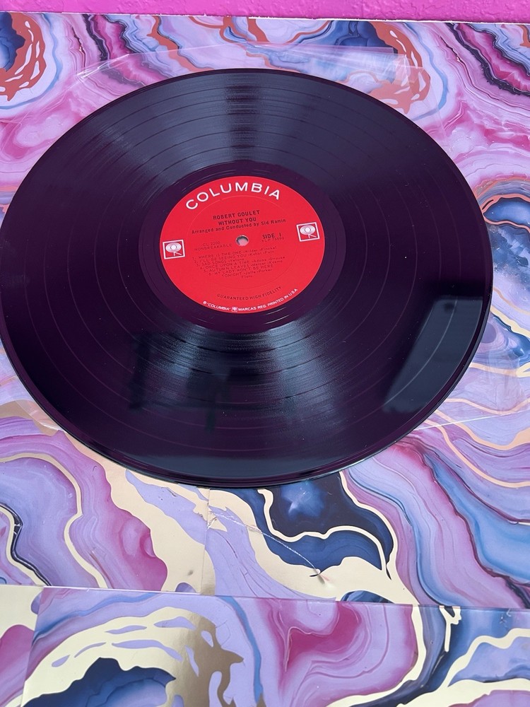 ROBERT GOULET "without you" SIGNED VINYL RECORD