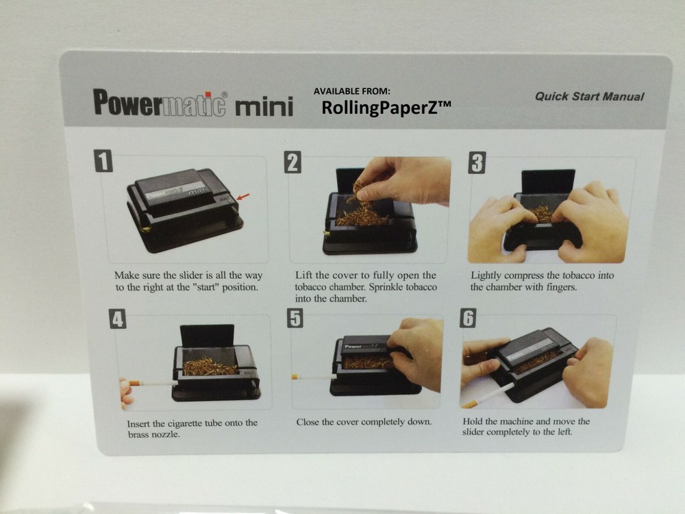 POWERMATIC MINI Cigarette Injector Machine Makes Regular and 100mm Size