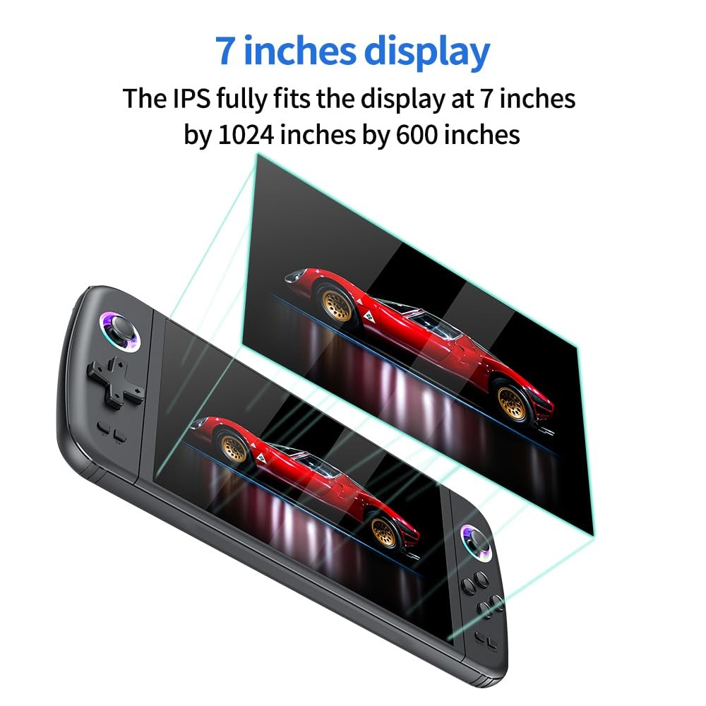 M27 Retro Handheld Game Console,7-inch IPS Screen Portable Android Gaming Han...