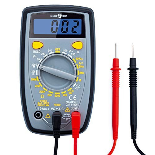 Multimeter - Amp & Diode Voltage, Resistance & Continuity Digital 500 Volt