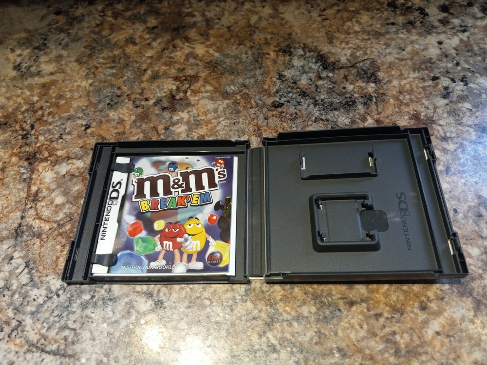 M&ms Break Em Ds Case And Manual Only NO GAME