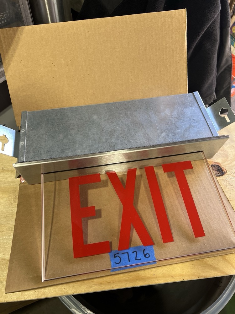 Philips Emergency Exit OLED Sign Light Fixture PG1RCSS Chloride