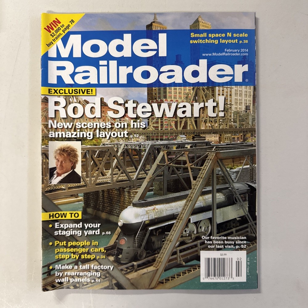 Model Railroader Magazine - Full Year 2014 Complete - Very Good