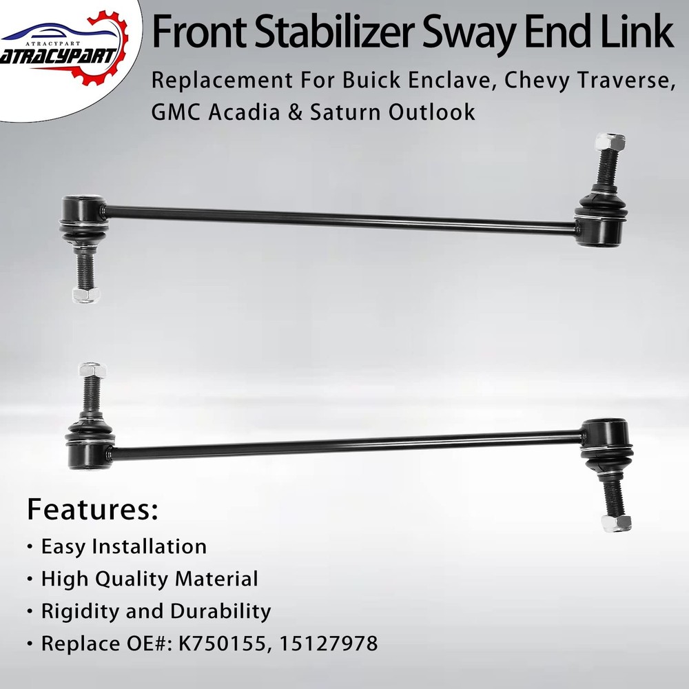 Front Sway Bar Stabilizer Links 2 Pcs｜Replacement For 2007-2017 Buick Enc