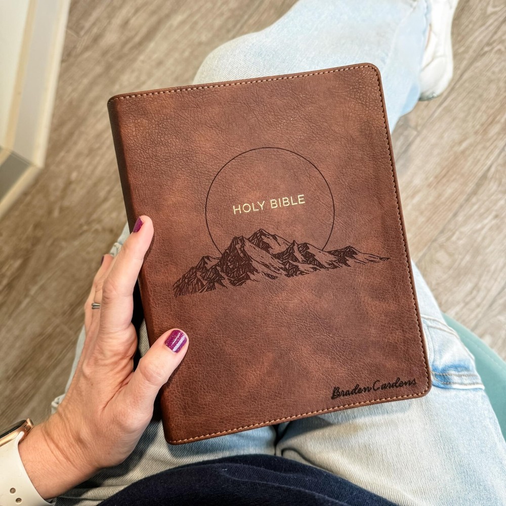 NKJV Journaling Bible - Mountain Range - Personalized