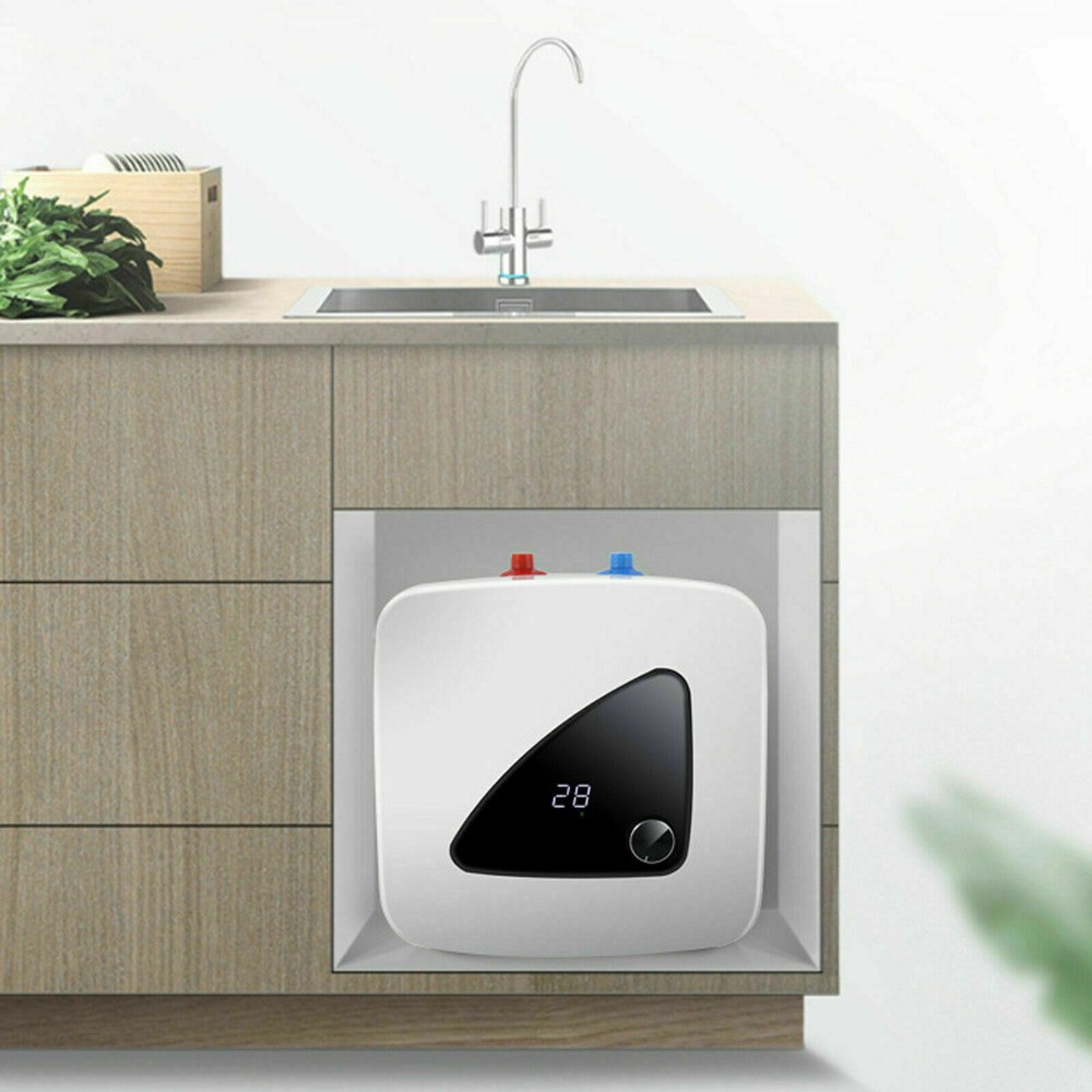 1500W Instant Electric Hot Water Heater Compact Mini-Tank Storage 8L 110V