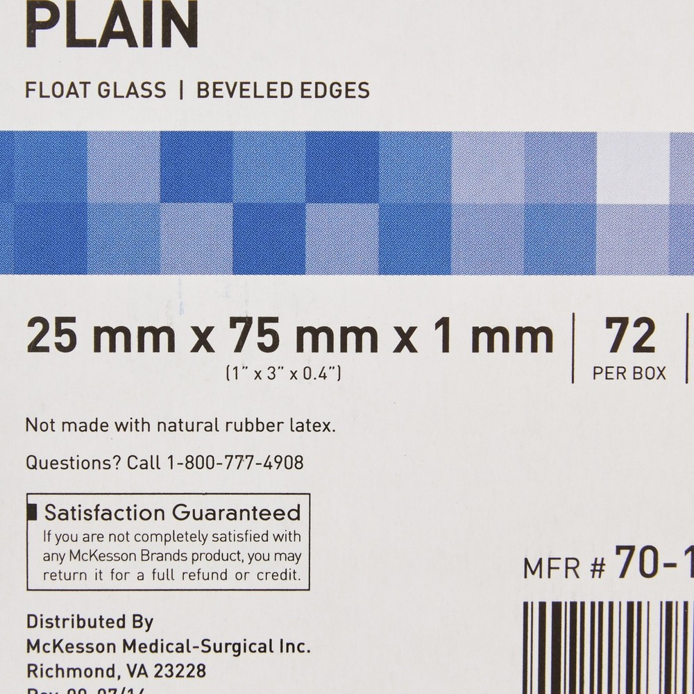 Microscope Slide McKesson 25 X 75 X 1 mm Plain #70-101PMCK