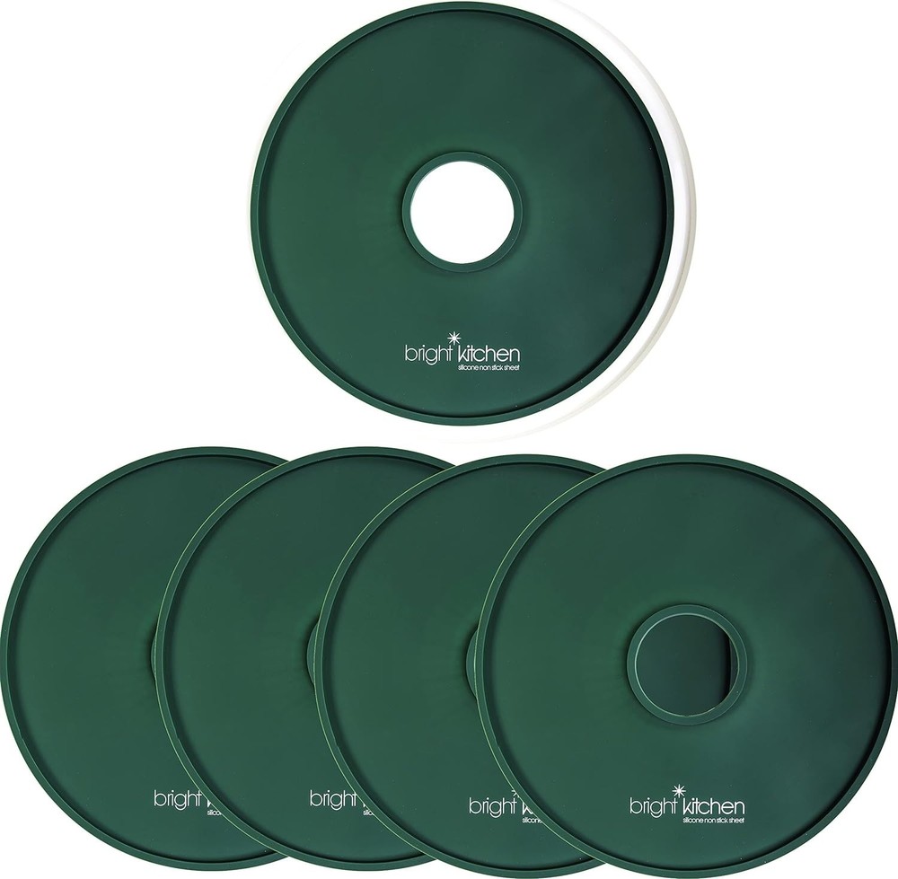 Fruit Leather Silicone Dehydrator Sheets - 4 Pack, Fit Nesco Round/Square Models