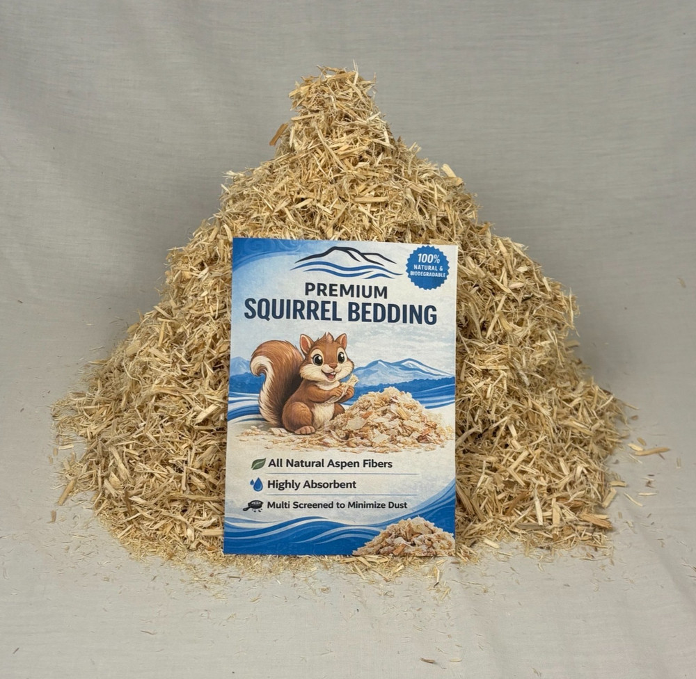 Squirrel House Nesting Box Bedding Fresh Fluffy Comfy Nesting Aspen Shaving