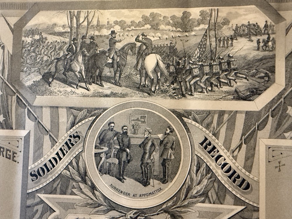 Civil War Blank Recognition Sheet 1860s