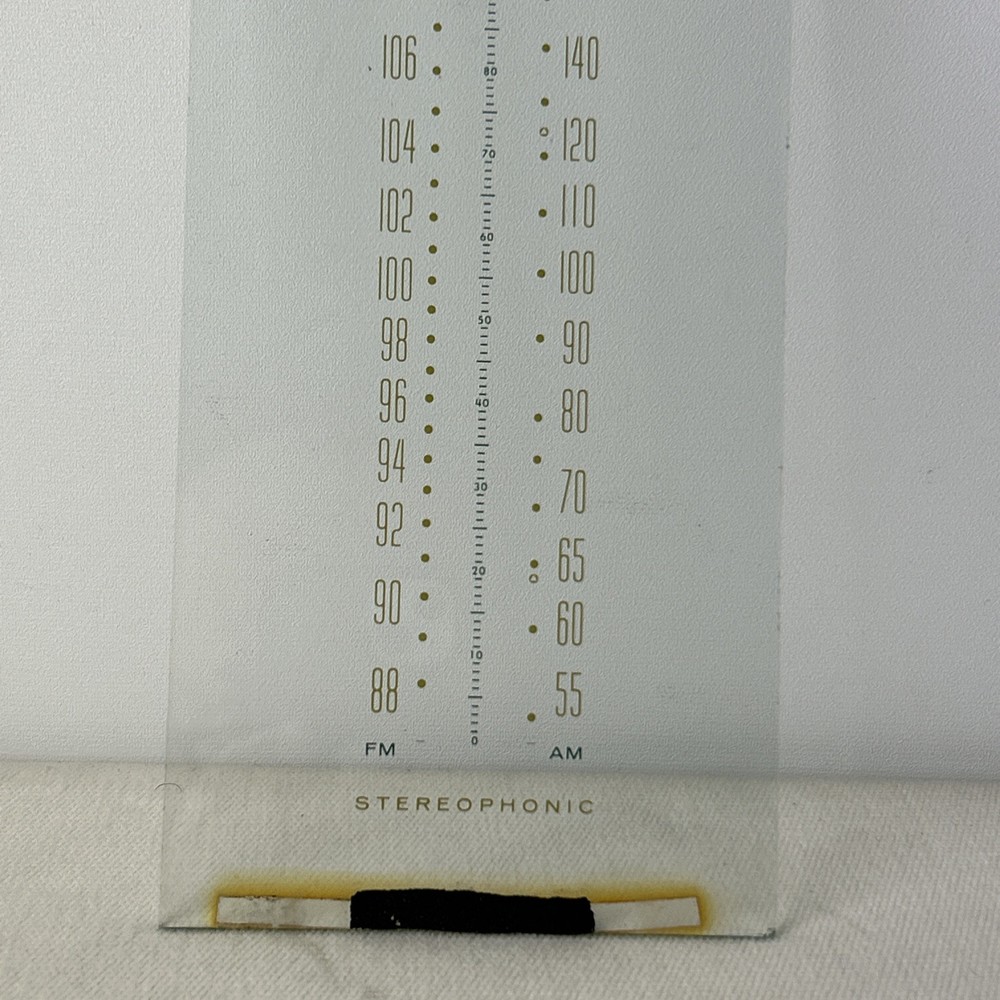 Fisher 280t Dial Glass Original Used