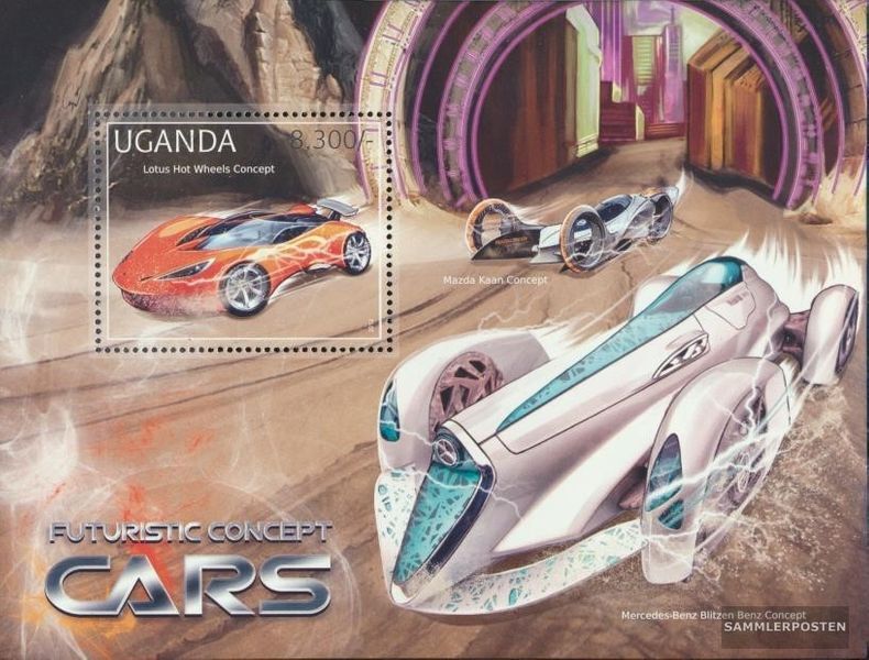 uganda Block396 (complete issue) MNH 2012 Projektierte Automobile