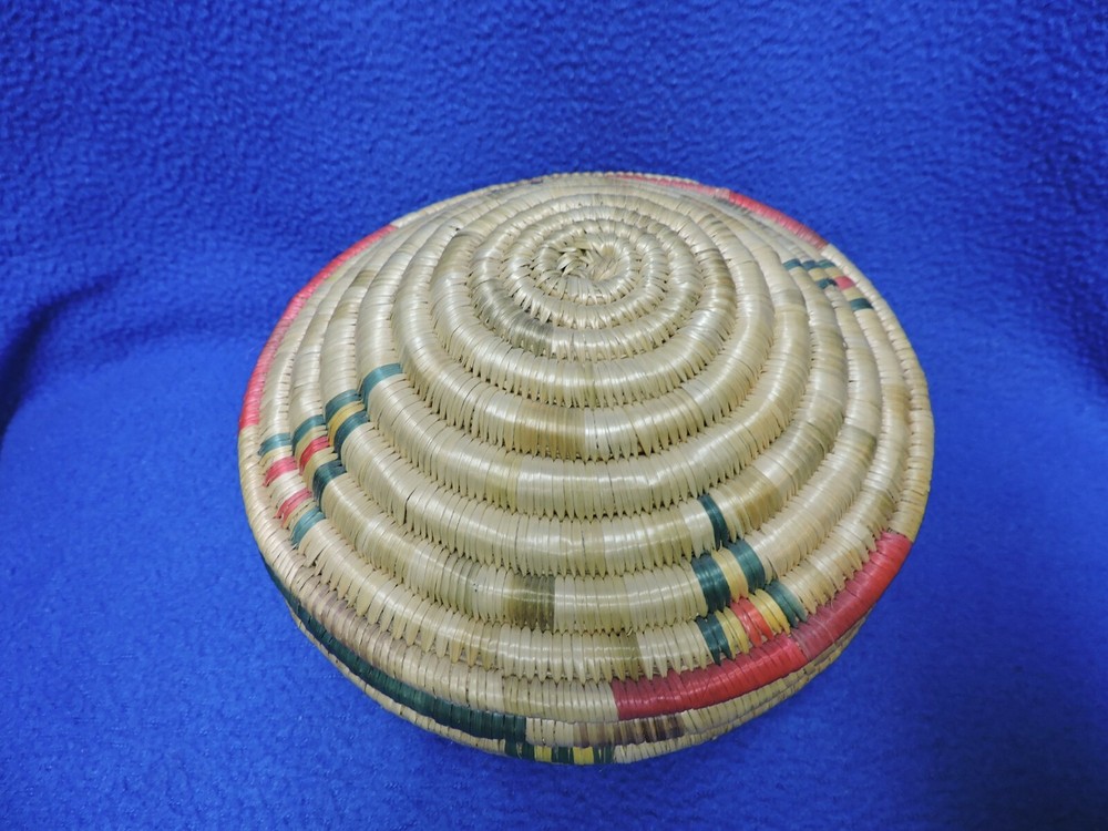 Hand Woven Boho Coil Trinket Basket