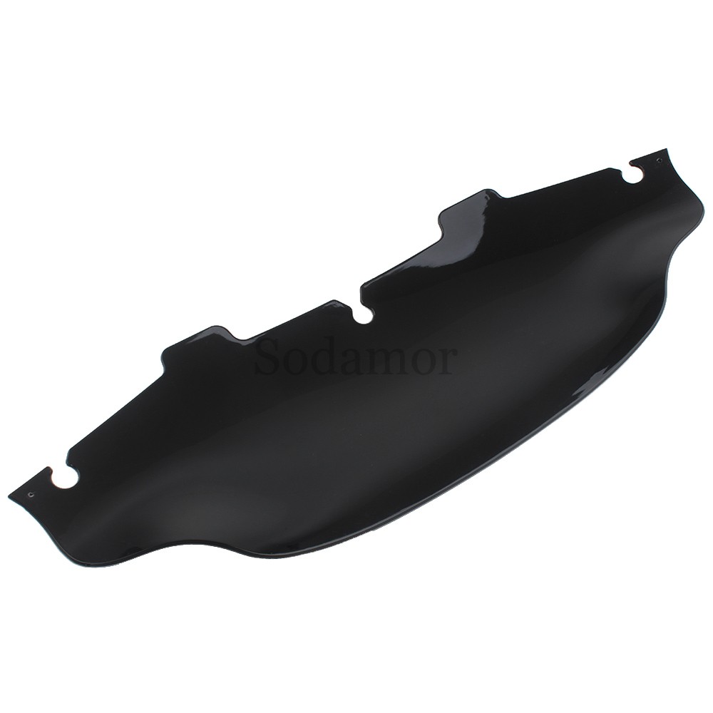 For Harley Touring Electra Glide 1993-2013 6" Wave Windshield Windscreen Black
