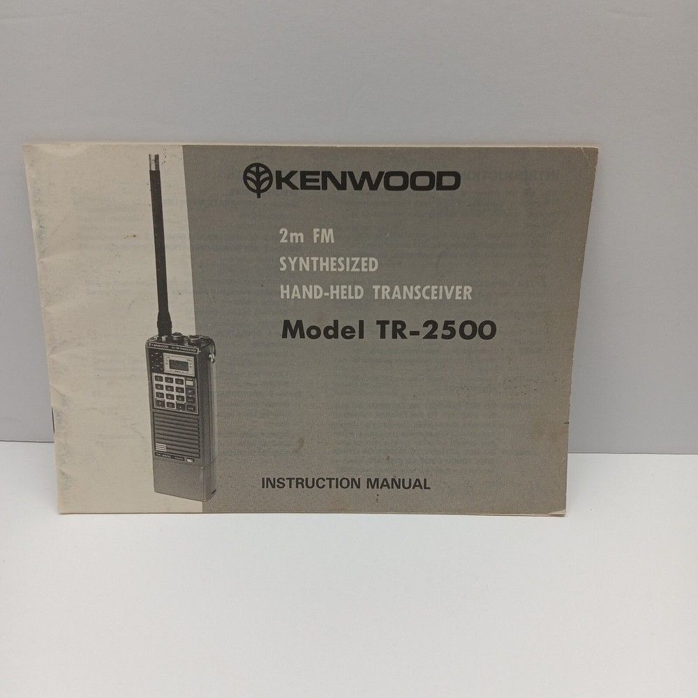 Kenwood TR-2500 Hand-Held Transceiver Instruction Manual