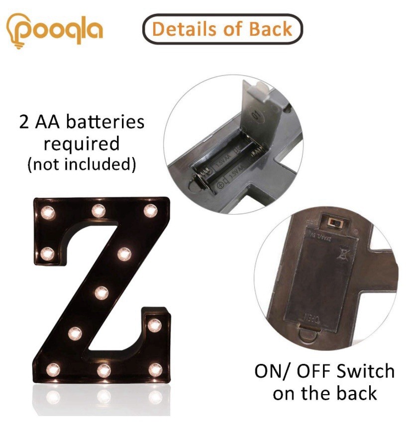 LED Illuminated Letter “Z”