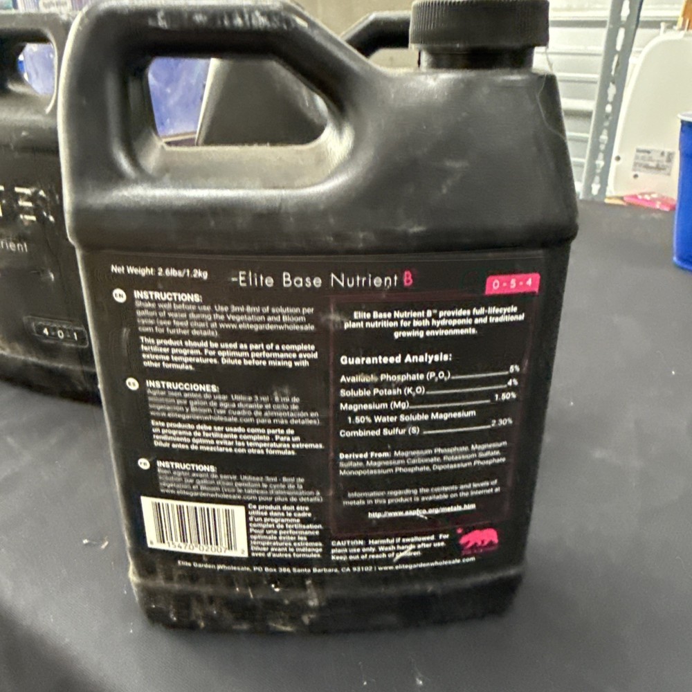 Elite Base Nutrient B 32 Oz 0-5-4