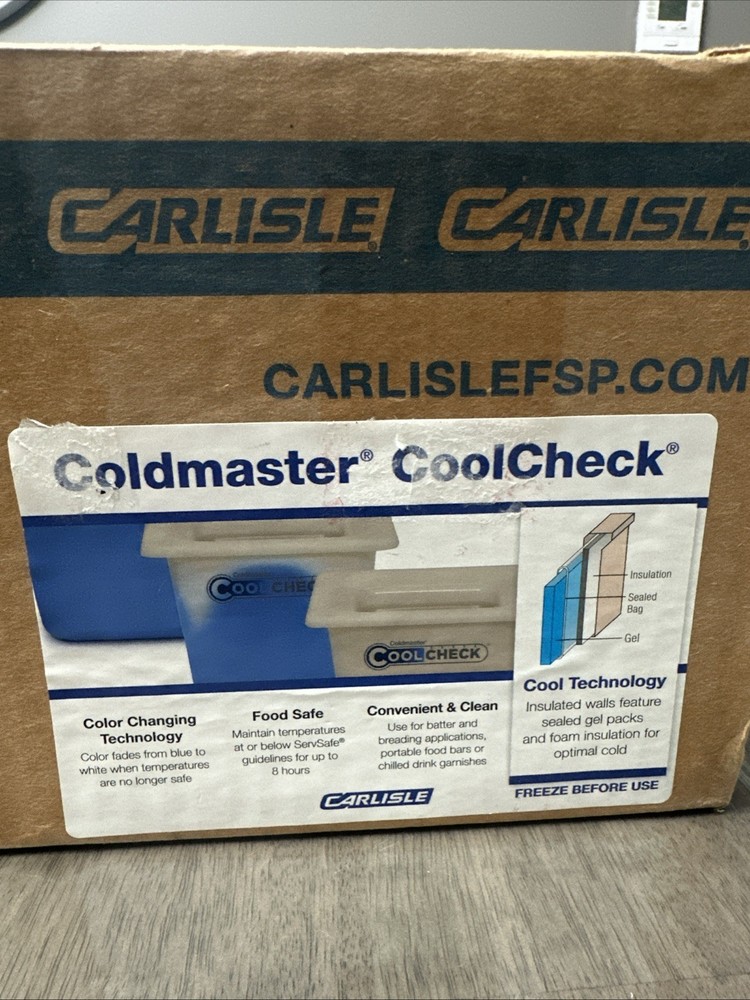 Carlisle Coldmaster CoolCheck CM1103C1402 Third-Size Divided Food Pan