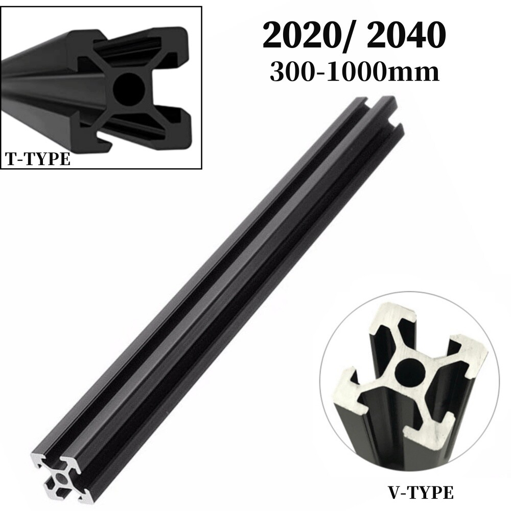 T Type /  V Type 2020 2040 Aluminum Extrusion Profile Anodized Linear Rail Guide