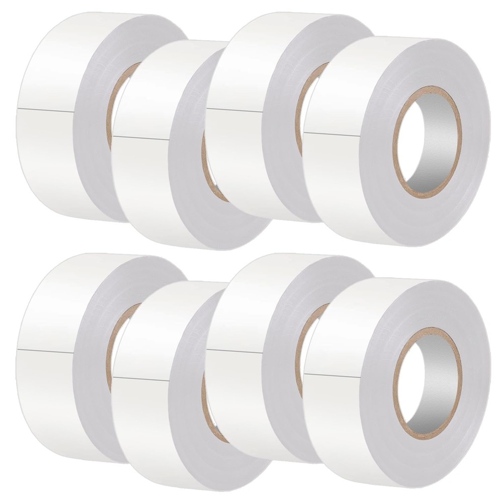 LYLTECH White Electrical Tape 8Rolls, 7mils x 3/4 in x 30 ft, Flame