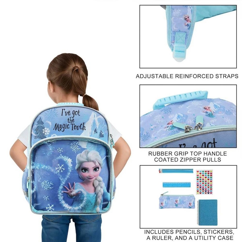 Frozen Elsa Magic Touch Youth Backpack 6-Piece Set