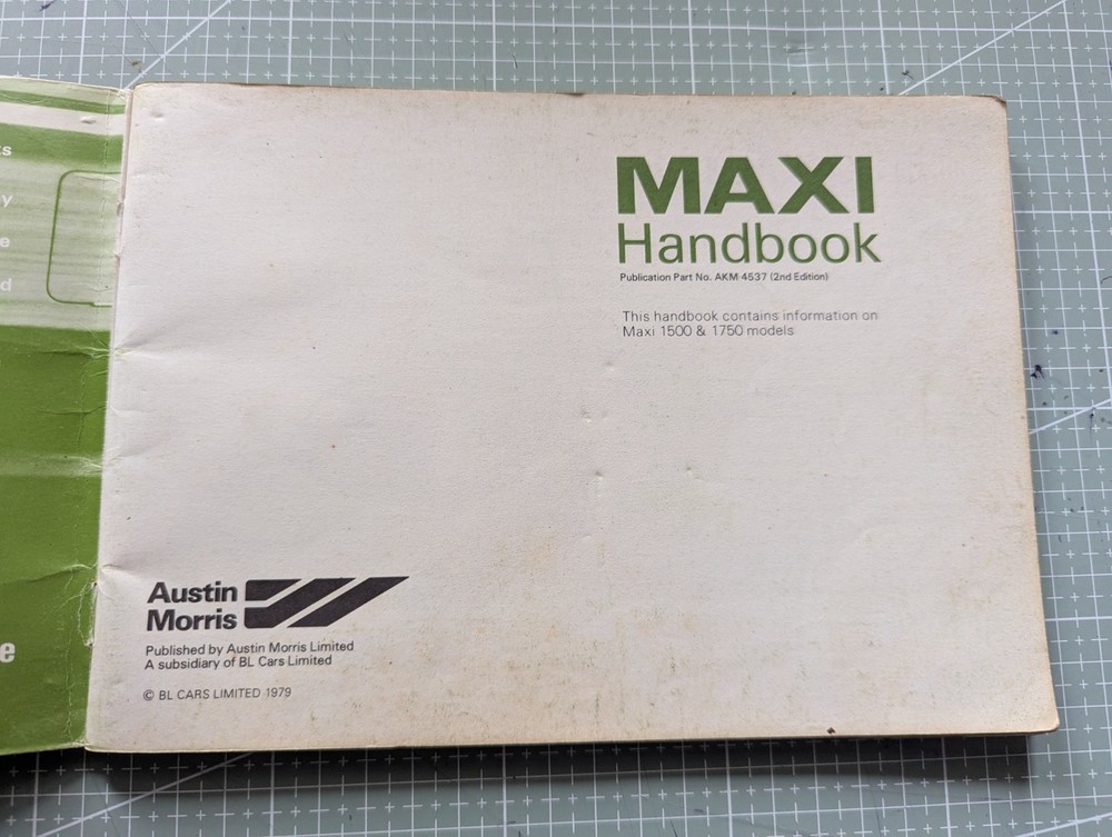 1979 Austin Maxi Handbook
