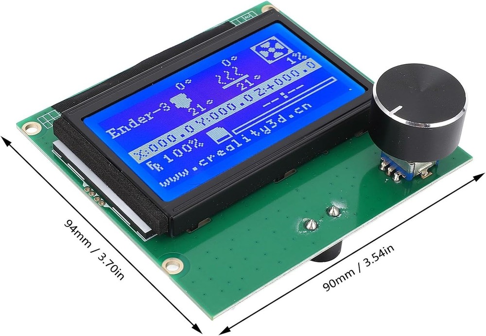 3D Printer LCD Display Screen 12864 Control Panel Blue for Ender 3 Series