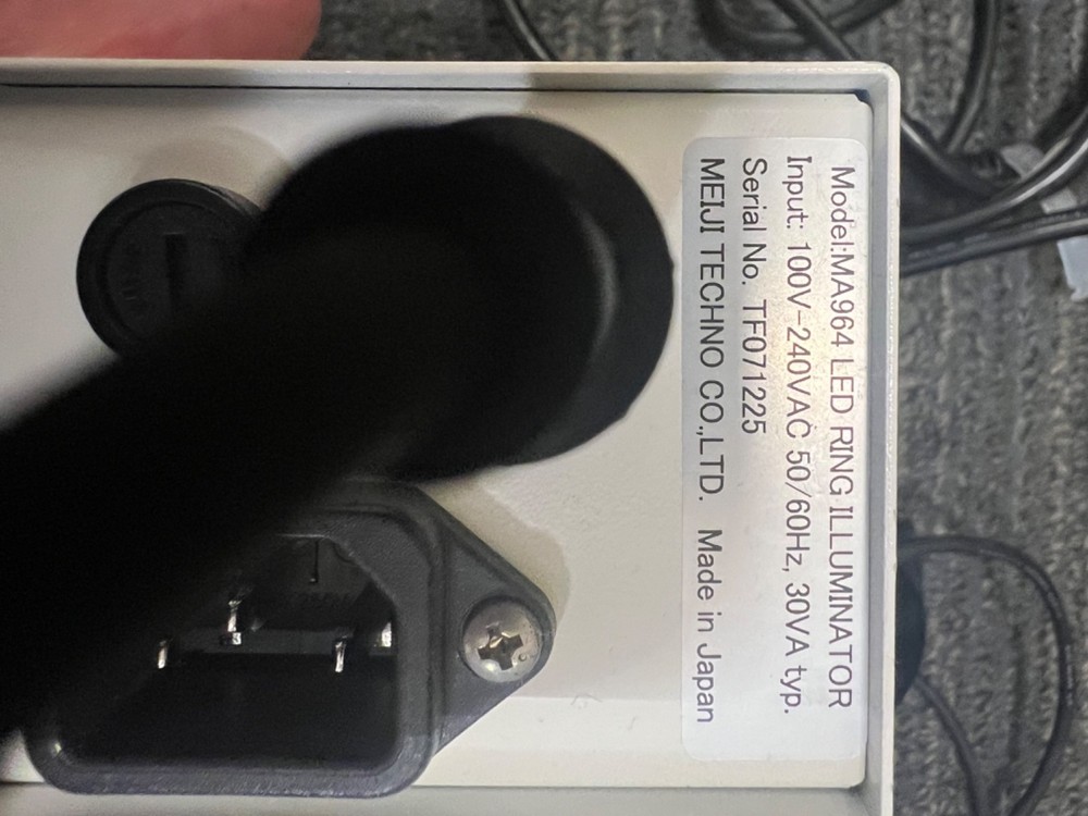 Meiji Techno MA964 LED Ring Illuminator