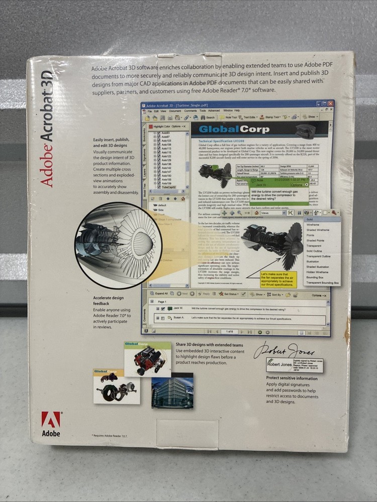 Adobe Acrobat 3D Professional Windows NEW/ SEALED