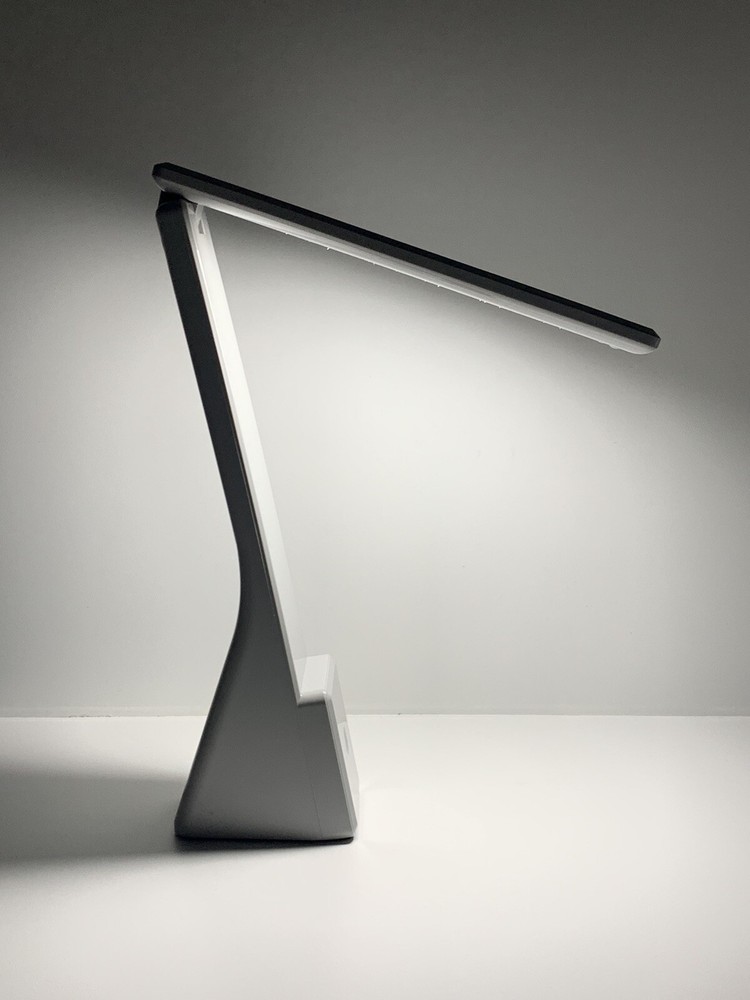 Living Glow Rechargeable Table Reading Lamp 3 Light Modes Adjustable Foldable