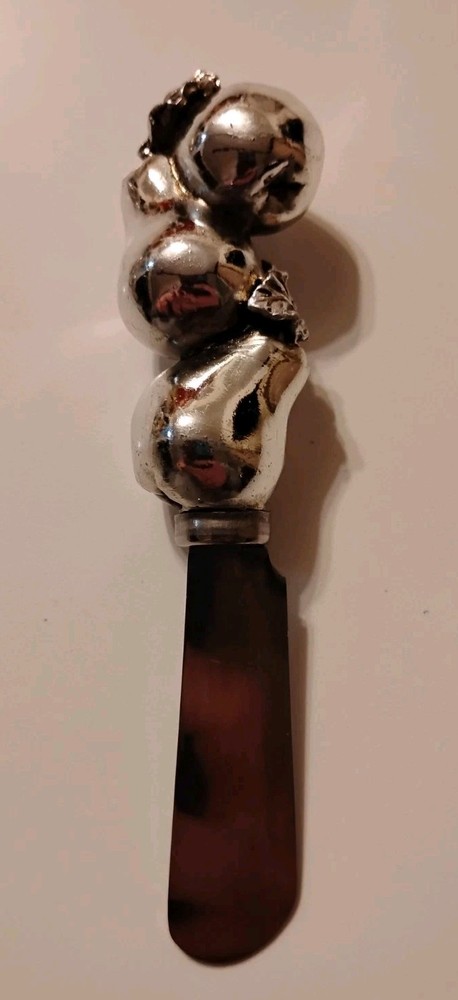 Boston Warehouse Pear Handle Cheese Slicer & Spreader Set. With Some Scratching.