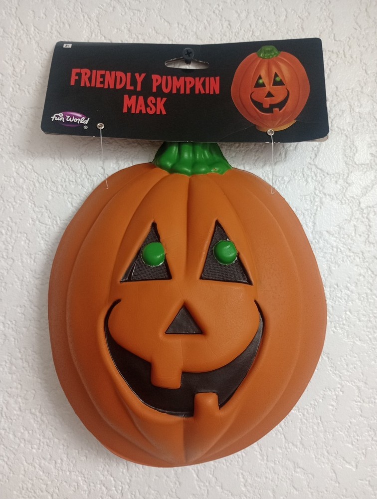 Fun World Halloween Friendly Pumpkin Mask One Size