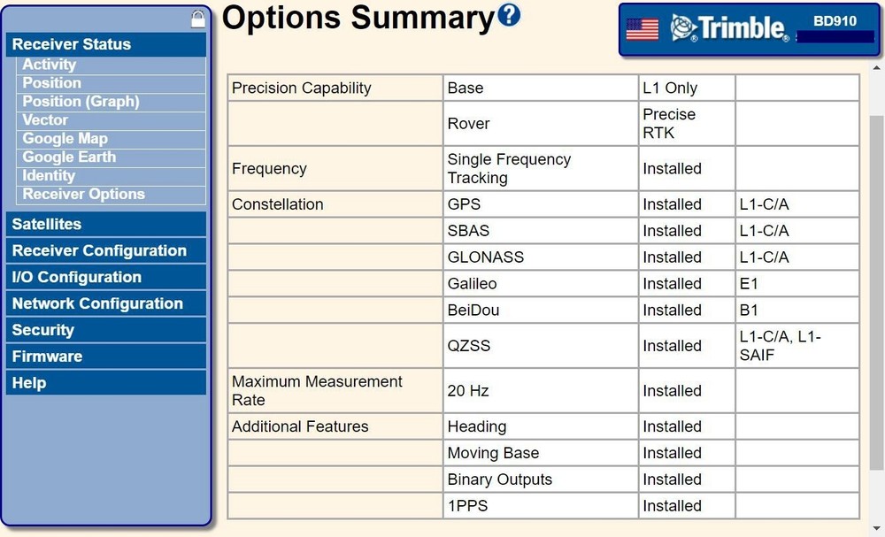 High-precision GNSS Positioning Board module Trimble BD910 GNSS receiver module