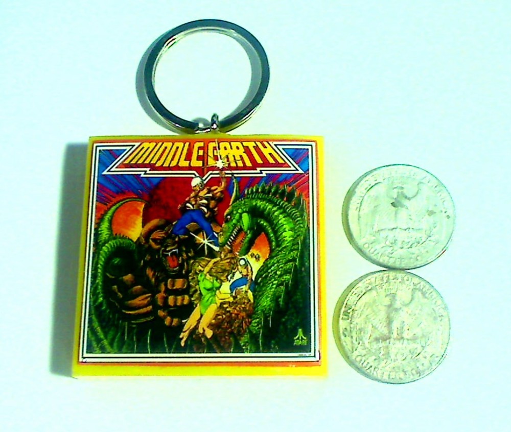 Atari Middle Earth Pinball Backglass Keychain