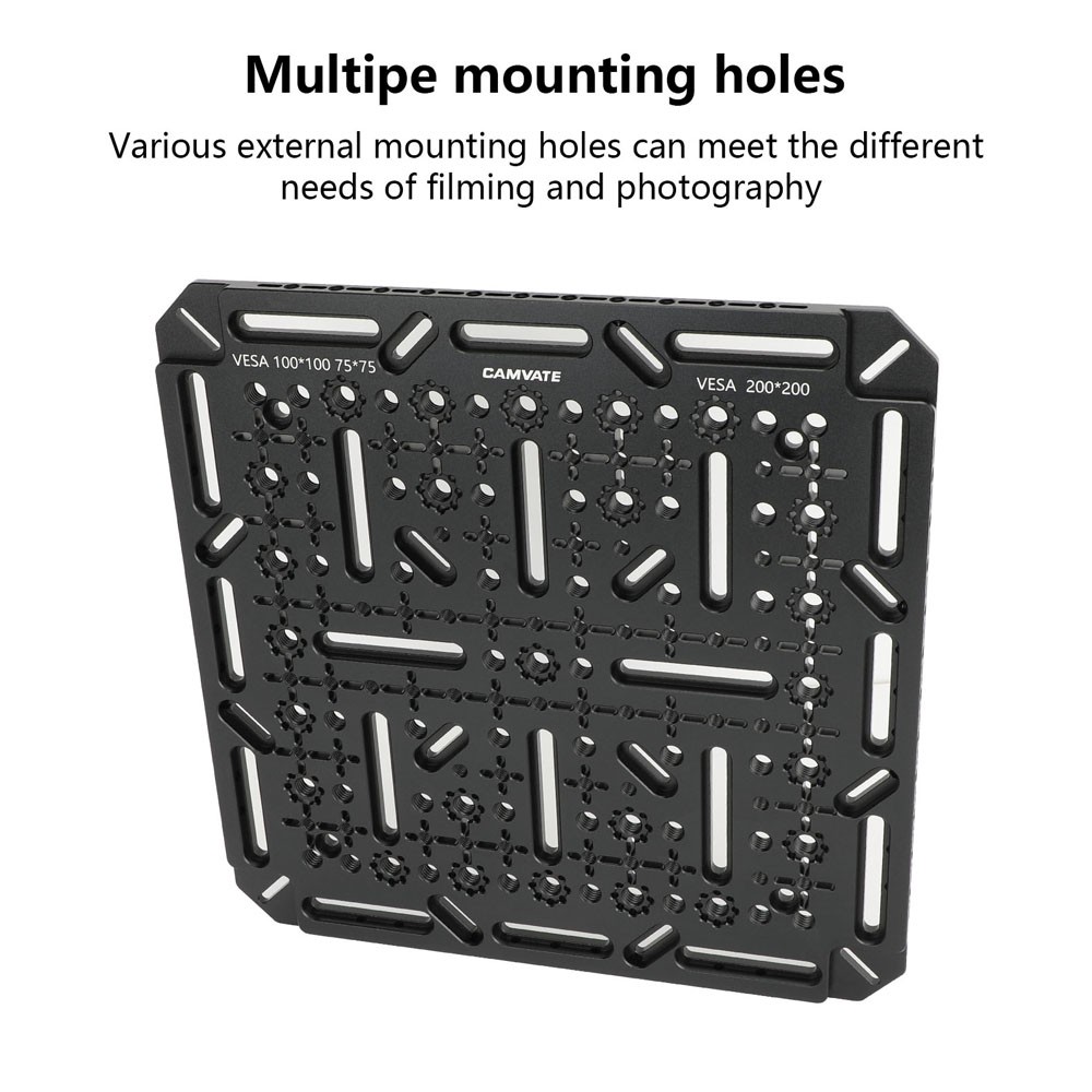 CAMVATE Cheese Plate Extension Mounting Platform with VESA Mount 75/100/200mm