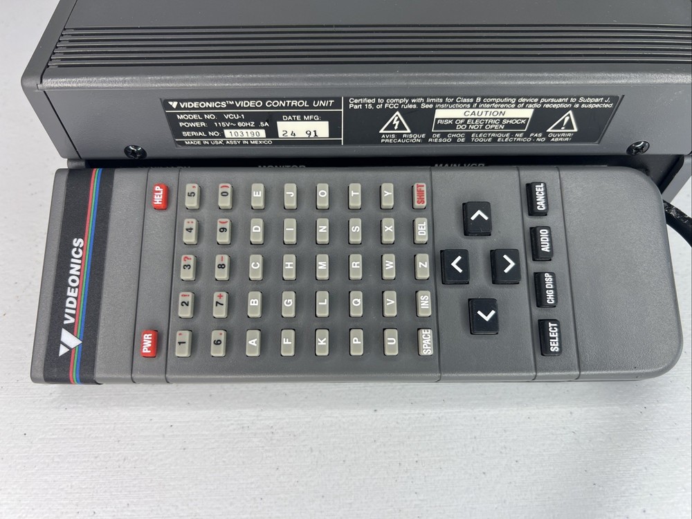 Videonics VCU-1 Video Control Box Unit With Remote Tested Working Clean