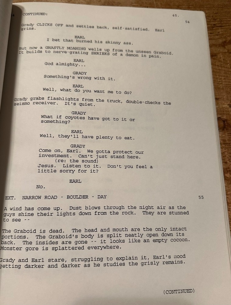 Tremors II: Aftershocks SCREENPLAY SCRIPT MICHAEL GROSS FRED WARD
