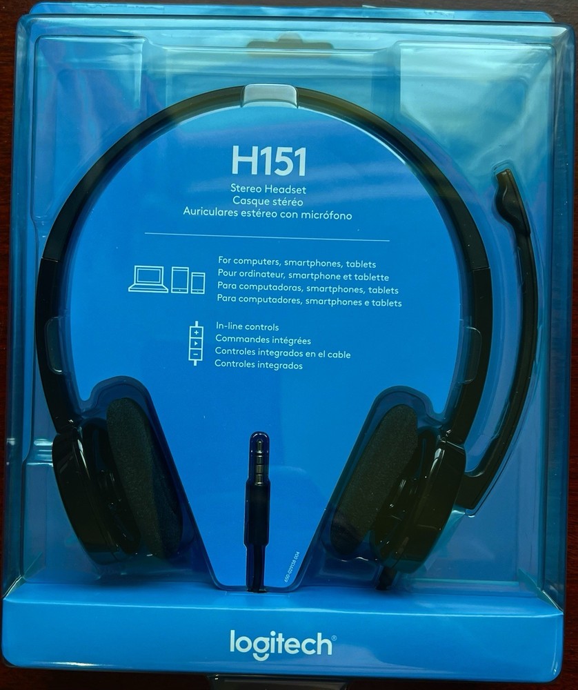Logitech H151 Stereo Multi-Device Headset with In-Line Controls