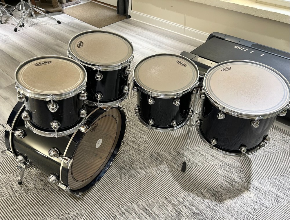 Vintage 90s Premier Genista drum set - 5-pc shell pack
