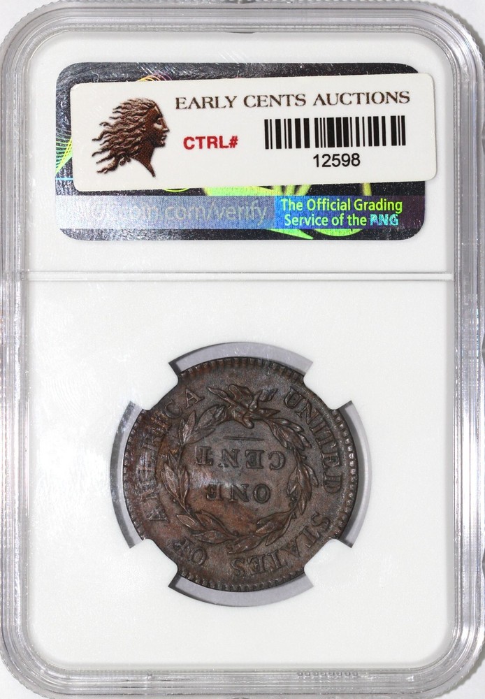 1817 1c N-9 Coronet or Matron Head Large Cent NGC MS 61