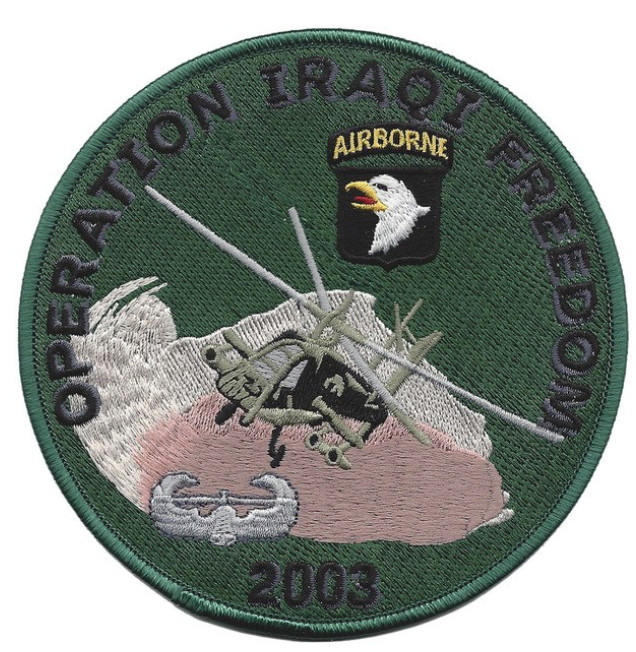 5" ARMY 101ST AIRBORNE DIVISION 2003 EMBROIDERED PATCH