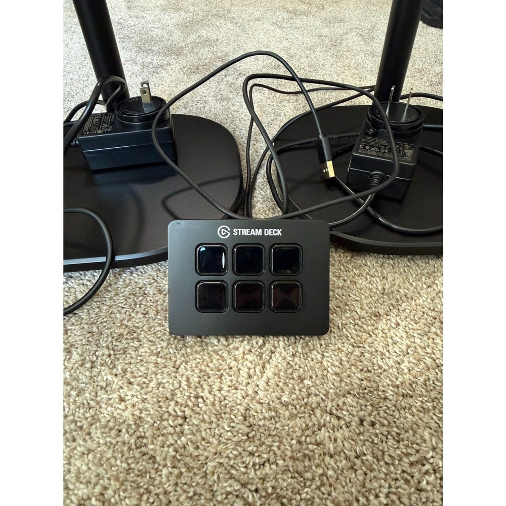 Elgato Streaming Bundle: 2 Key Light Air LED Panels + Stream Deck Mini 6-Key