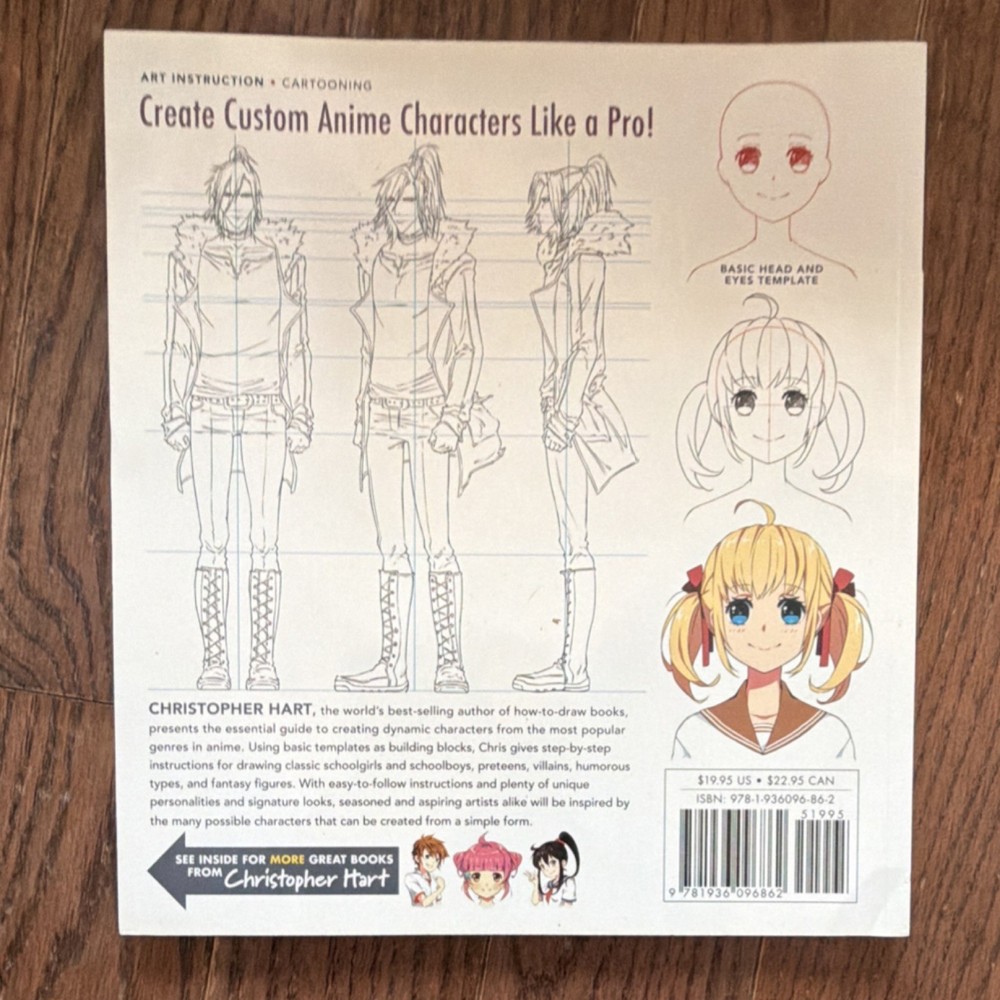 Christopher Hart Anime Cartooning Master Guide Drawing Book