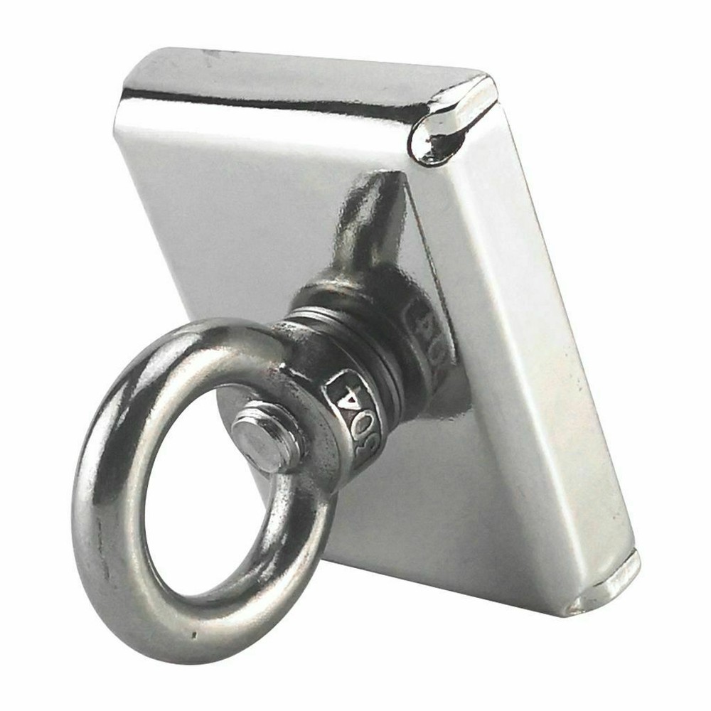 Fishing Magnet Neodymium Super Pull Force Hook Retrieving Treasure Hunt +/ Rope