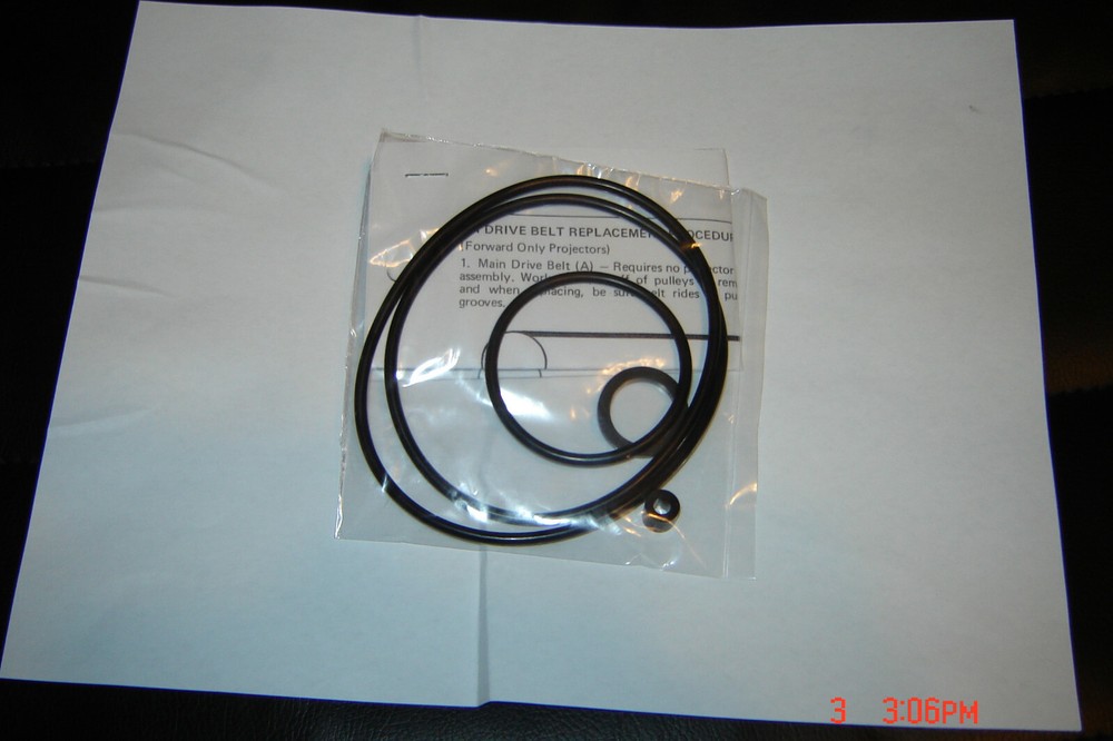 WARDS 808 Projector Belts  & Install Instructions, 2 Belt, 2 Tire  Set.