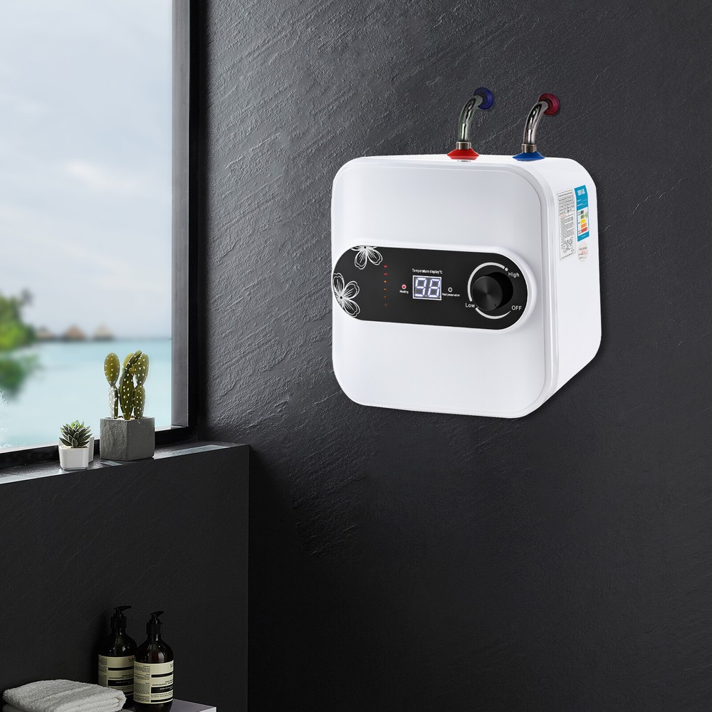 1500W Mini Tank Electric Water Heater 8L Point of Use Hot Water Boat RV