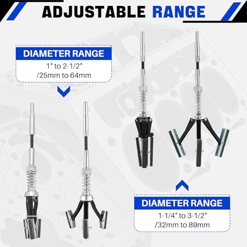 Engine Cylinder Hone Tool Adjustable 2 Pcs