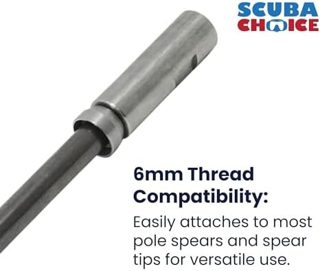 Twin Barb Double Wing Pole Spear Tip Stainless Steel