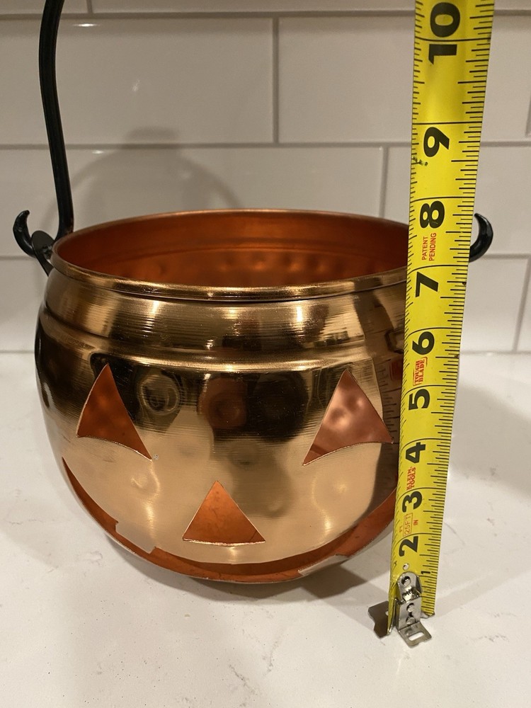 Hammered Copper Pumpkin Basket￼